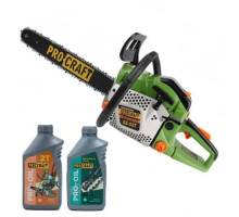 Бензопила Procraft GS-52T + Масло Procraft для цепи 1 л + Масло Procraft моторное 2-тактное 1 л