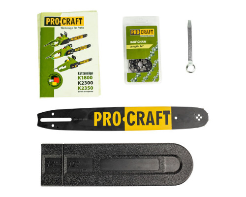 Електропила ланцюгова PRO-CRAFT 1800 бічна + Олива Procraft для ланцюга 1 л