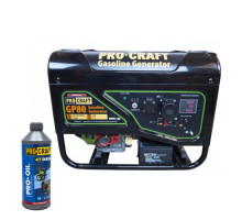 Генератор бензиновий PRO-CRAFT GP80 UNIVERSAL + Олива PROCRAFT 4T DIESEL 1.4л