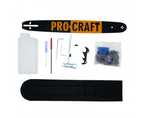 Бензопила Procraft GS450 + Олива 2T 1л + Олива для ланцюга Procraft 1л
