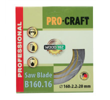Пиляльний диск Procraft B160.16 16T (по дереву)