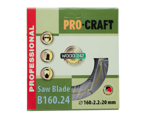 Пиляльний диск Procraft B160.24 24T (по дереву)