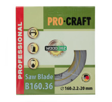Пиляльний диск Procraft B160.36 36T (по дереву)