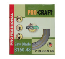 Пиляльний диск Procraft B160.48 48T (по дереву)