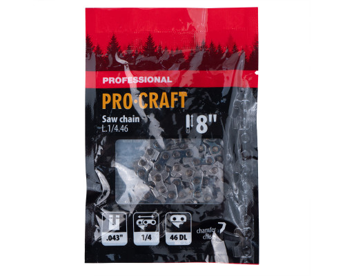 Ланцюг для ланцюгової пилки Procraft L.1/4.46 Universal 1/4" шаг 46 зв.