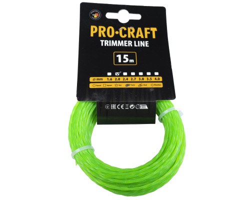 Волосінь спіраль Procraft 2мм 15м
