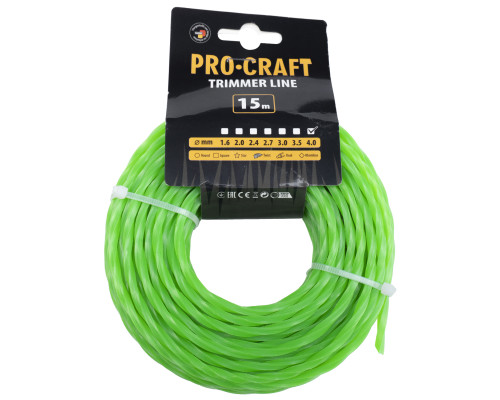 Волосінь спіраль Procraft 4мм 15м