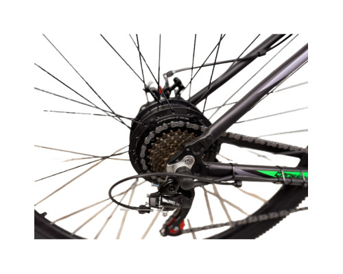Електровелосипед CrossBike Boxter 29" 19" Чорний-Зелений задній 500W 48V/13Ah