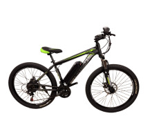 Електровелосипед CrossBike Storm 27,5" 17" Чорний-Зелений задній 500W 36V/13Ah