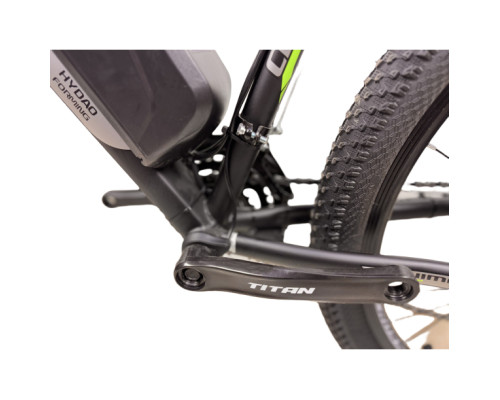 Електровелосипед CrossBike Storm 27,5" 17" Чорний-Зелений задній 500W 36V/13Ah
