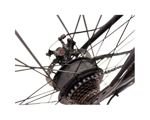 Електровелосипед CrossBike Storm 27,5" 17" Чорний-Зелений задній 500W 36V/13Ah