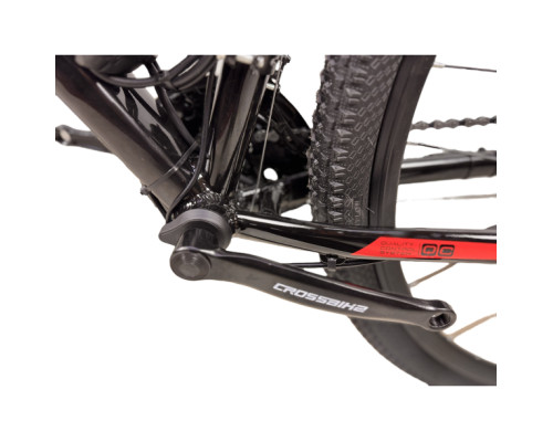Електровелосипед CrossBike Tracker 29" 18" Чорний-Червоний задній 500W 48V/13Ah