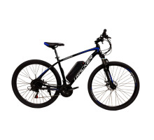 Електровелосипед CrossBike Tracker 29" 18" Чорний-Синій задній 500W 48V/13Ah