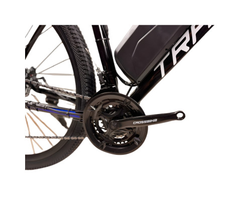 Електровелосипед CrossBike Tracker 29" 18" Чорний-Синій задній 500W 48V/13Ah