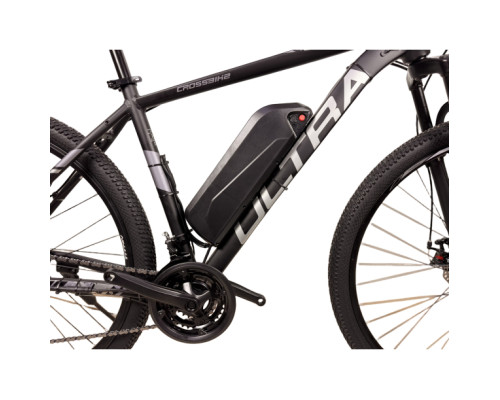 Електровелосипед CrossBike Ultra 29" 19" Чорний-Сріблястий задній 500W 48V/13Ah