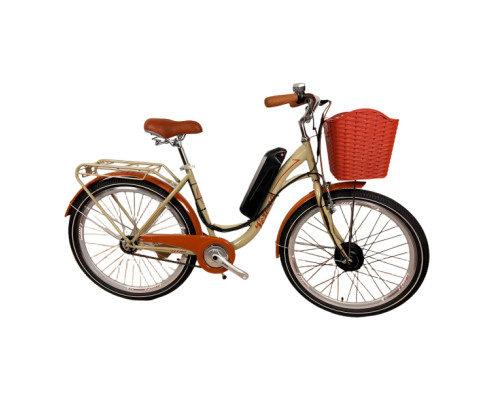 Електровелосипед Titan Verona 26" 18" Латте передній 350W 36V10Ah