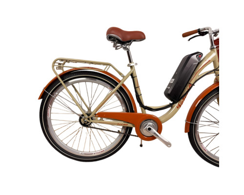 Електровелосипед Titan Verona 26" 18" Латте передній 350W 36V10Ah