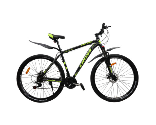 Велосипед Cross Hunter 27.5" 17" Чорний-Жовтий