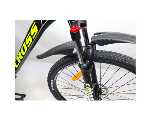 Велосипед Cross Hunter 27.5" 17" Чорний-Жовтий