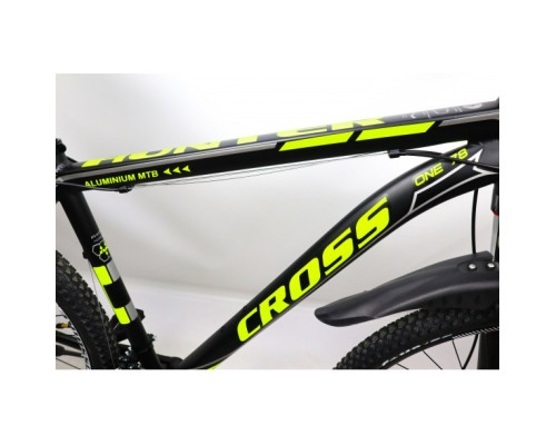 Велосипед Cross Hunter 27.5" 17" Чорний-Жовтий