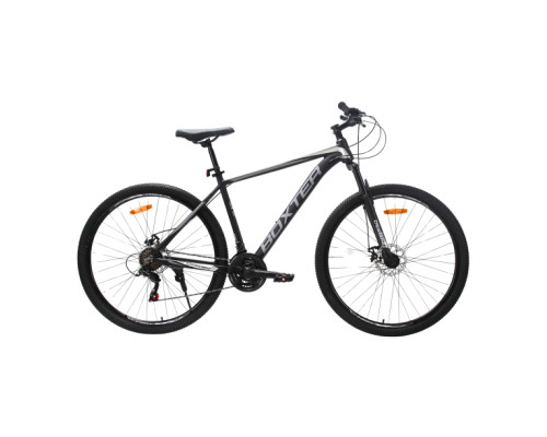 Велосипед CrossBike BOXTER 27.5" 17" Чорний-Сріблястий