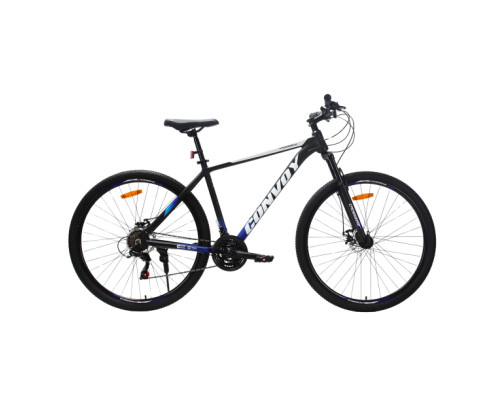 Велосипед CrossBike CONVOY 29" 19" Чорний-Синій