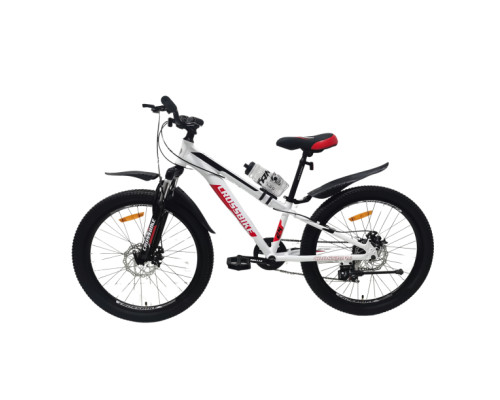 Велосипед Crossbike Dragster Susp 24" 11" Білий-Червоний