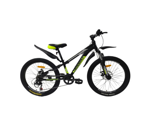 Велосипед Crossbike Dragster Susp 24" 11" Чорний-Жовтий