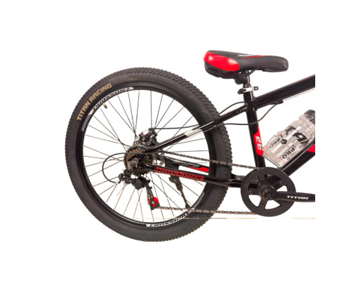 Велосипед Crossbike Dragster Susp 26" 13" Чорний-Червоний