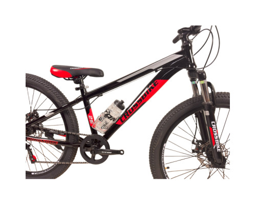 Велосипед Crossbike Dragster Susp 26" 13" Чорний-Червоний