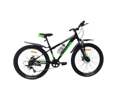 Велосипед Crossbike Dragster Susp 26" 13" Чорний-Зелений
