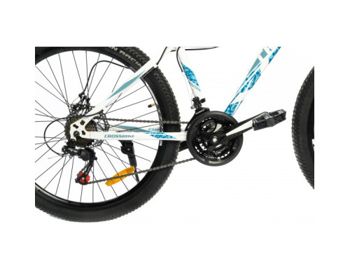 Велосипед CrossBike Empire 26"15" Білий-Голубий