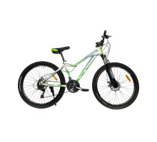 Велосипед CrossBike Empire 26"15"Зелений-Білий