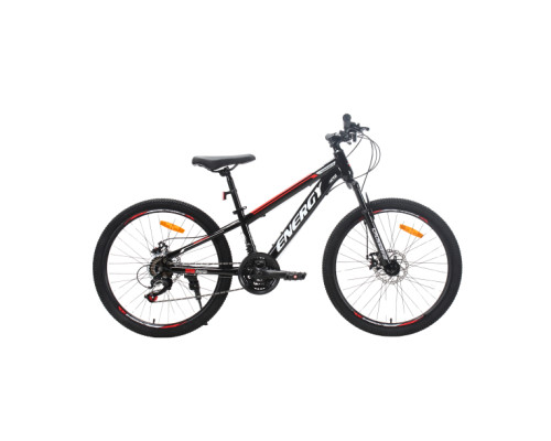 Велосипед CrossBike Energy 24" 12" Чорний-Червоний