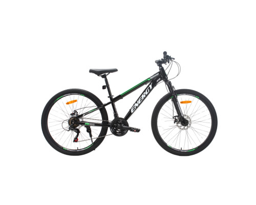 Велосипед CrossBike Energy 24" 12" Чорний-Зелений