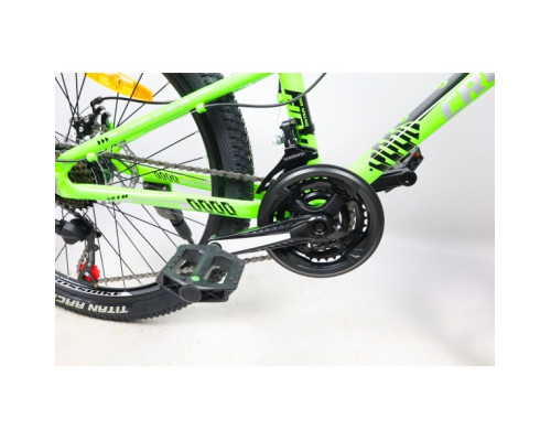 Велосипед CrossBike Everest 24"12" Салатний