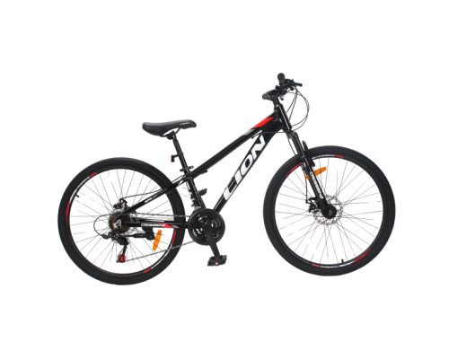 Велосипед CrossBike Lion 26" 12" Чорний-Червоний