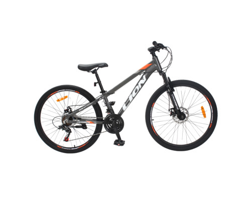 Велосипед CrossBike Lion 26" 12" Сірий-Помаранчевий