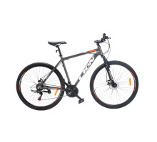 Велосипед CrossBike Lion 29" 21" Сірий-Помаранчевий