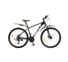 Велосипед Crossbike Next 2025 27.5" 17" Чорний-Жовтий