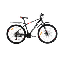 Велосипед Crossbike Pacific 2025 27,5" 17" Чорний-Червоний