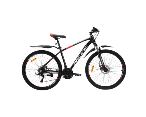 Велосипед Crossbike Pacific 2025 27,5" 17" Чорний-Червоний