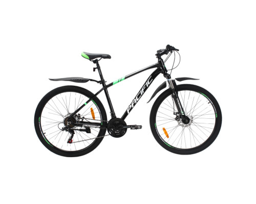 Велосипед Crossbike Pacific 2025 27,5" 17" Чорний-Зелений