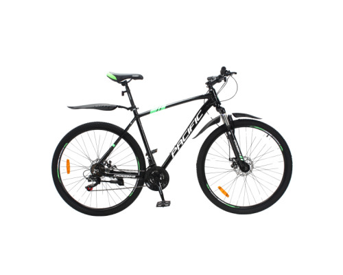 Велосипед Crossbike Pacific 2025 29" 21" Чорний-Зелений