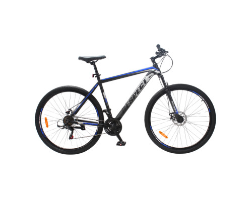 Велосипед CrossBike RESPECT 29" 21" Чорний-Синій