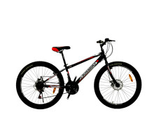 Велосипед CROSSBIKE Spark D-Al 26" 13" Чорний-Червоний
