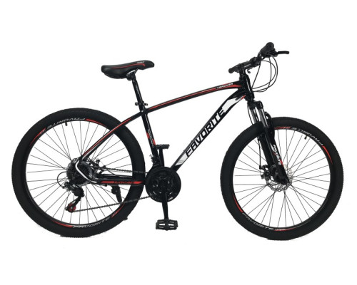 Велосипед Favorite Tracker 27.5 "17" Чорний-Червоний