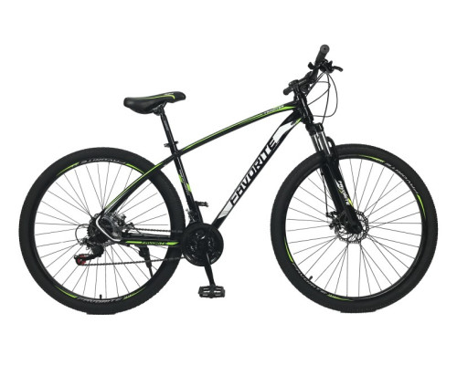 Велосипед Favorite Tracker 27.5 "17" Чорний-Зелений