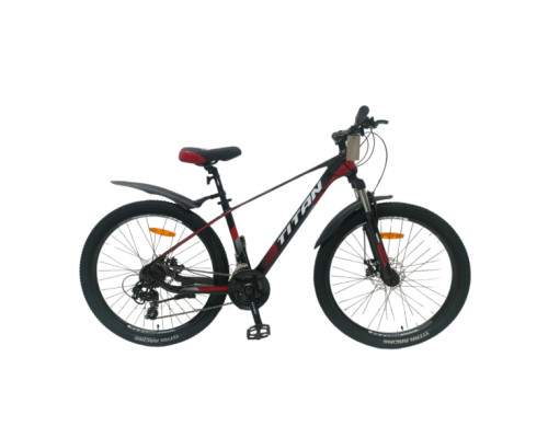 Велосипед Titan Shadow 2024 26" 15.5" Чорний-Червоний