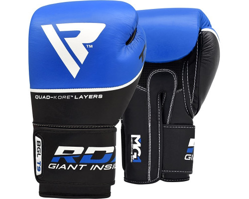 Боксерские перчатки RDX Quad Kore Blue 10 ун.